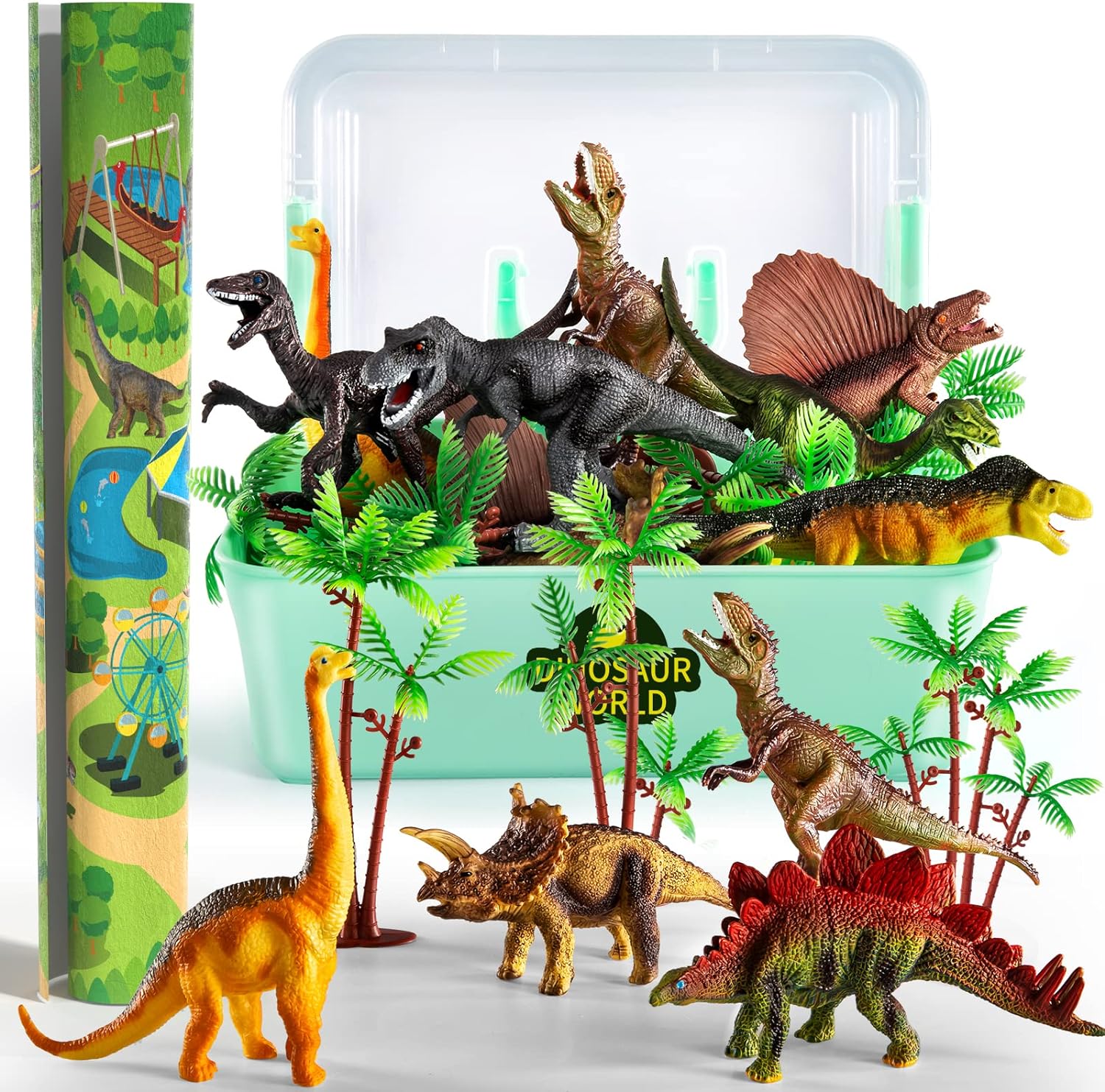 Set De Dinosaurio Temi Con Alfombra De Juego Jurassic World